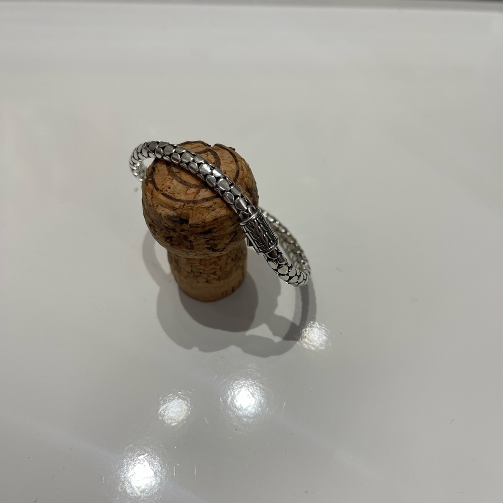 Authentic John Hardy 5mm Silver Organic Design Bracelet